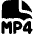 File Mp4 Icon from Flex Solid Set