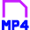 File Mp4 Icon from Sharp Neon Set