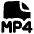 File Mp4 Icon from Plump Solid Set