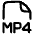 File Mp4 Icon from Plump Line Set