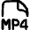 File Mp4 Icon from Flex Line Set