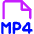 File Mp4 Icon from Core Neon Set