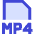 File Mp4 Icon from Sharp Duo Set