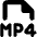 File Mp4 Icon from Core Remix Set