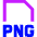 File Png Icon from Sharp Neon Set