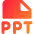File Ppt Icon from Core Gradient Set