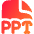 File Ppt Icon from Flex Gradient Set