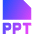 File Ppt Icon from Sharp Gradient Set