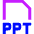 File Ppt Icon from Sharp Neon Set