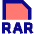 File Rar Icon from Sharp Pop Set