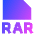 File Rar Icon from Sharp Gradient Set