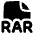 File Rar Icon from Plump Solid Set