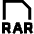 File Rar Icon from Sharp Line Set