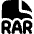 File Rar Icon from Flex Solid Set