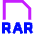 File Rar Icon from Sharp Neon Set