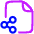 File Share Icon from Plump Neon Set