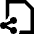 File Share Icon from Sharp Remix Set
