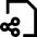 File Share Icon from Sharp Line Set
