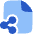 File Share Icon from Plump Flat Set
