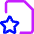 File Star Favorite Icon from Core Neon Set