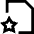 File Star Favorite Icon from Sharp Line Set