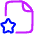 File Star Favorite Icon from Plump Neon Set