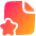 File Star Favorite Icon from Plump Gradient Set