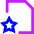 File Star Favorite Icon from Sharp Neon Set