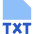 File Txt Icon from Sharp Flat Set