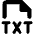 File Txt Icon from Core Remix Set