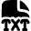 File Txt Icon from Flex Solid Set