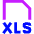 File Xls Icon from Sharp Neon Set