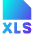 File Xls Icon from Sharp Gradient Set