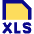 File Xls Icon from Sharp Pop Set