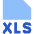 File Xls Icon from Sharp Flat Set