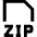 File Zip Icon from Sharp Line Set