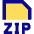 File Zip Icon from Sharp Pop Set