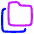 Folder Document Copy Duplicate Icon from Plump Neon Set