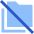Folder Document Copy Duplicate Off Icon from Sharp Flat Set