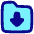 Folder Document Download Icon from Plump Pop Set