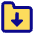 Folder Document Download Icon from Core Pop Set