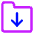 Folder Document Download Icon from Core Neon Set