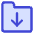 Folder Document Download Icon from Core Duo Set