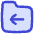 Folder Document Move File Back Icon from Flex Duo Set