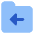 Folder Document Move File Back Icon from Core Flat Set
