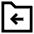 Folder Document Move File Back Icon from Sharp Line Set