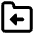 Folder Document Move File Back Icon from Core Remix Set