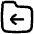 Folder Document Move File Back Icon from Flex Line Set