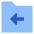 Folder Document Move File Back Icon from Sharp Flat Set
