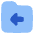 Folder Document Move File Back Icon from Plump Flat Set